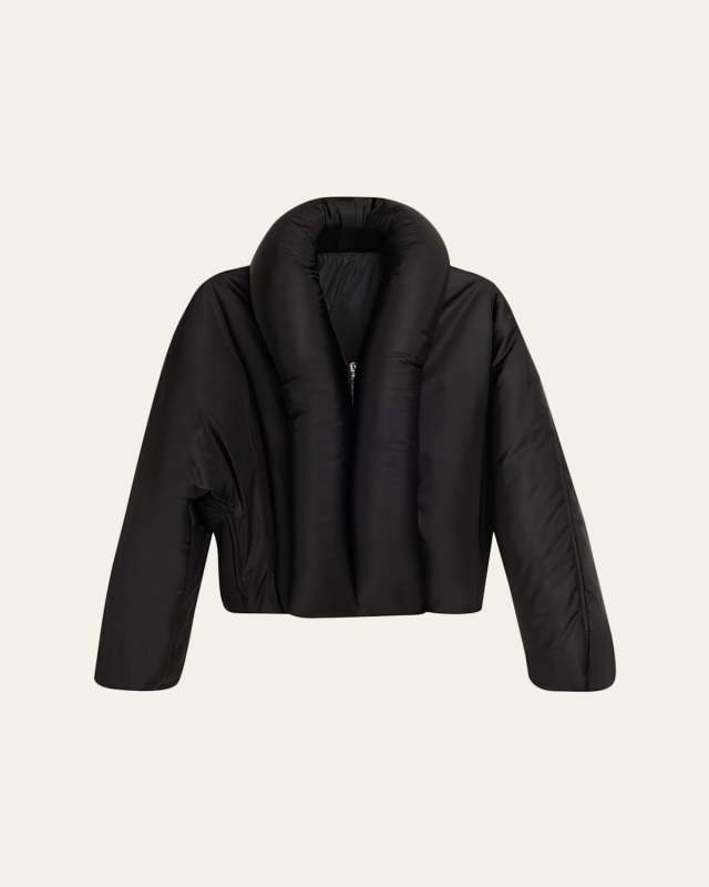 Taffeta Padded Bomber Jacket
